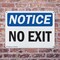 Signmission Exit Sign, Plastic, 10 in W, 7 in H, No Exit OS-2PACK-NS-P-710-L-14530 - alternate 5